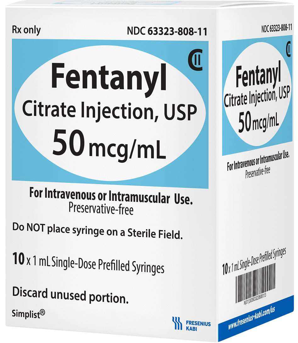 Fentanyl Citrate Injection, USP, 50 mcg per 1 mL, Fresenius Kabi USA