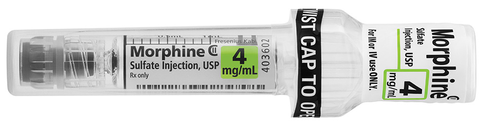 MicroVault Syringe image for 4 mg per 1 mL of Morphine