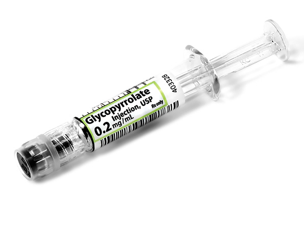 Angled Syringe image for 0.2 mg per 1 mL of Glycopyrrolate