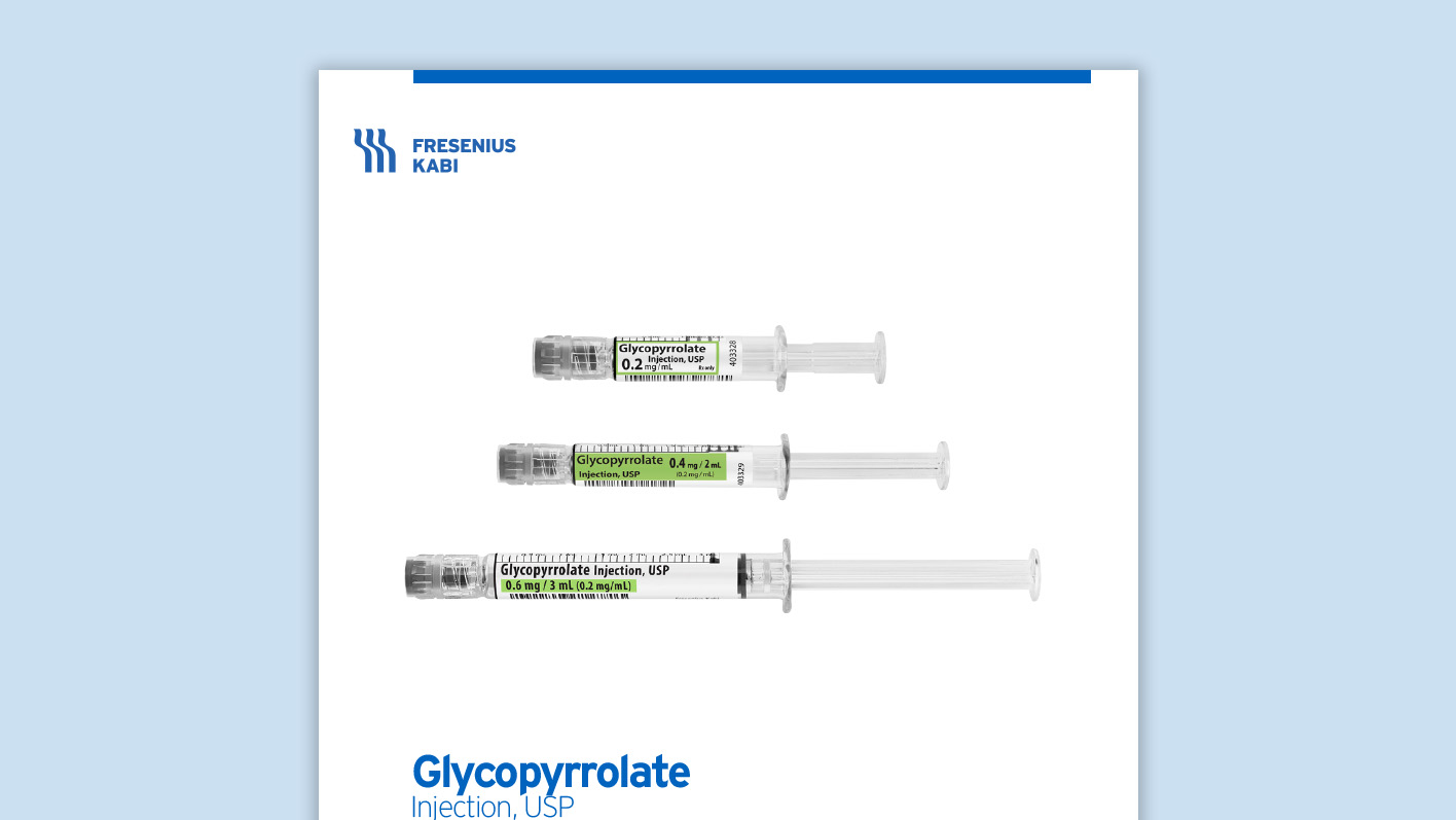 Glycopyrrolate Product Family Information Card