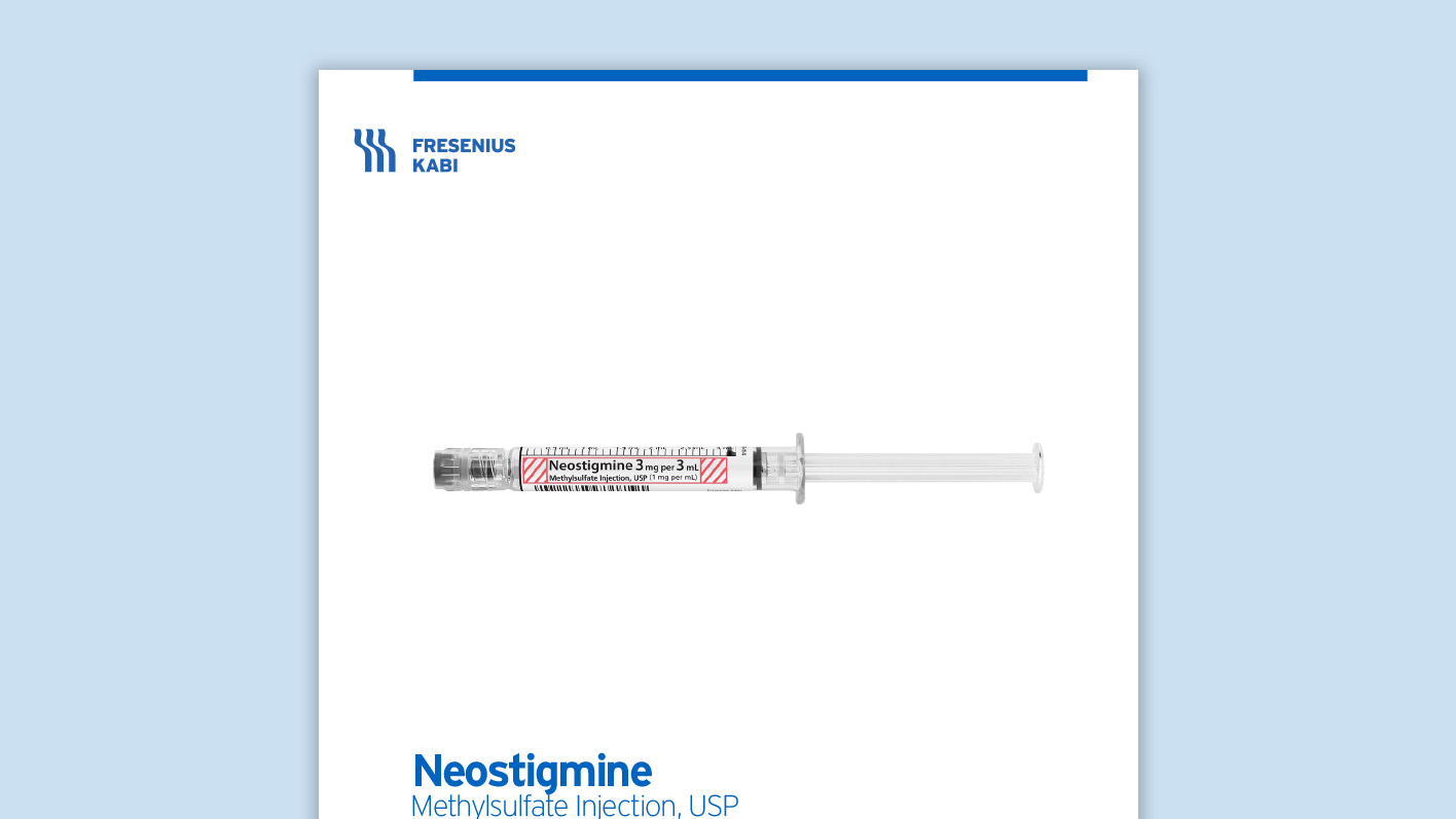 Neostigmine Product Family Information Card